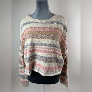 SINCERELY JULES STRIPED CROPPED SWEATER